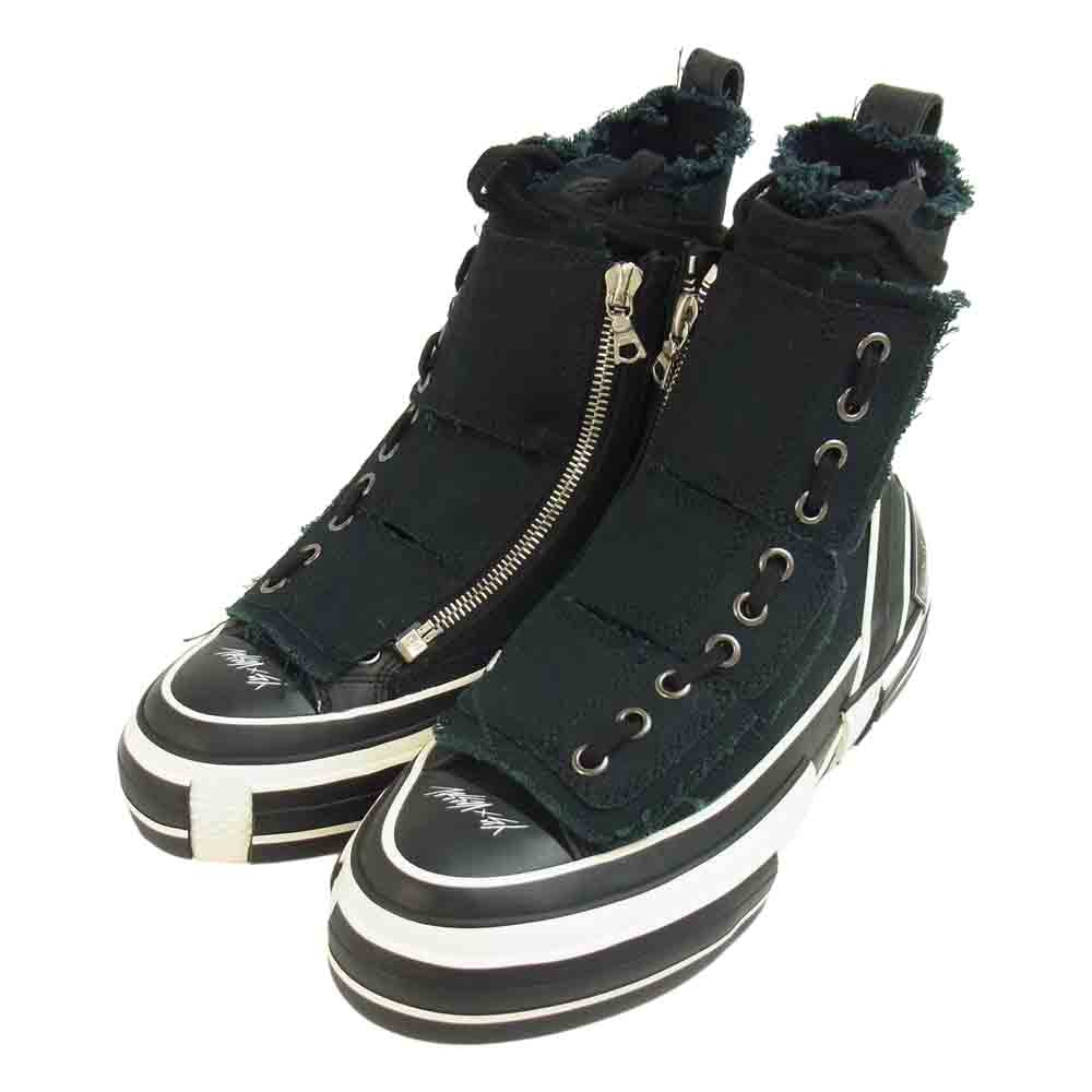 Yohji Yamamoto ヨウジヤマモト YX-E01-090-B Y‘s ワイズ  × xVessel HIGH-CUT SNEAKERS レイヤード ロウ トップ スニーカー ブラック系 24cm【新古品】【未使用】【中古】