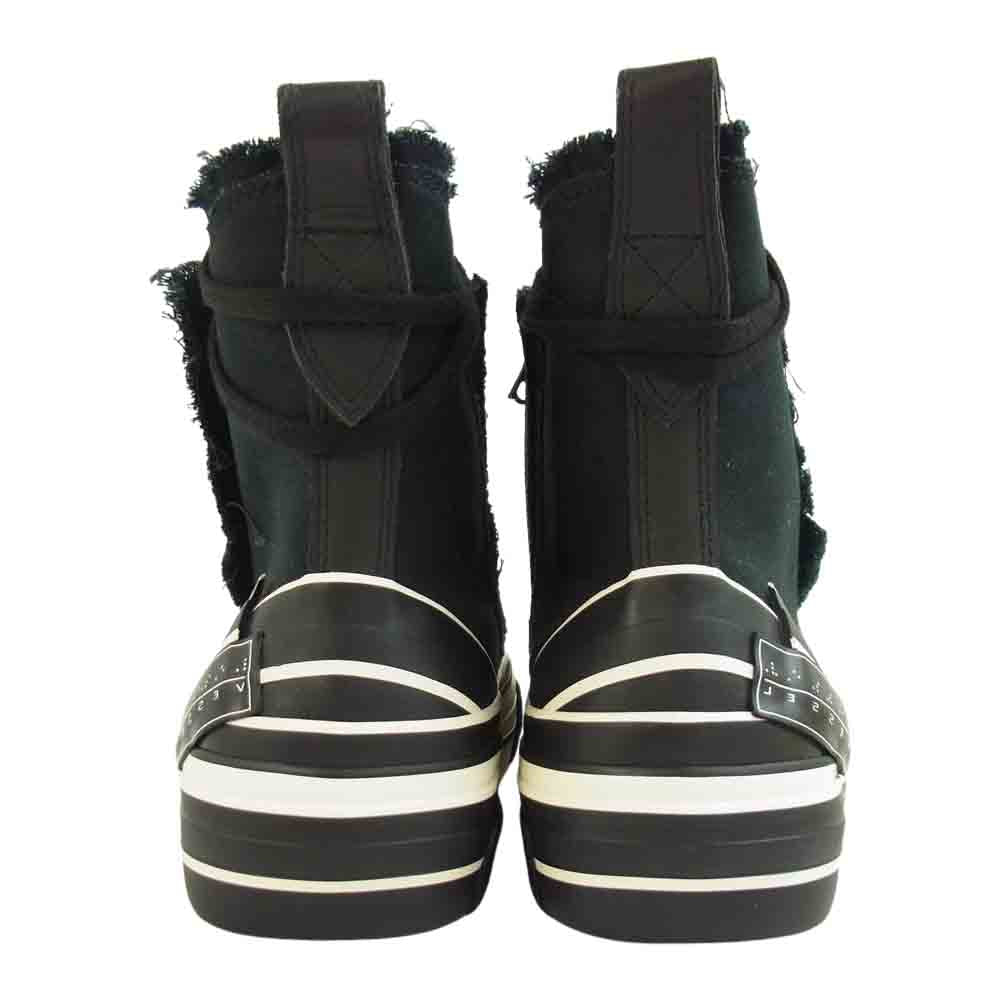 Yohji Yamamoto ヨウジヤマモト YX-E01-090-B Y‘s ワイズ  × xVessel HIGH-CUT SNEAKERS レイヤード ロウ トップ スニーカー ブラック系 24cm【新古品】【未使用】【中古】