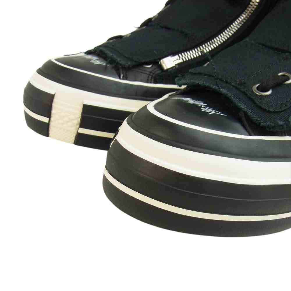 Yohji Yamamoto ヨウジヤマモト YX-E01-090-B Y‘s ワイズ  × xVessel HIGH-CUT SNEAKERS レイヤード ロウ トップ スニーカー ブラック系 24cm【新古品】【未使用】【中古】