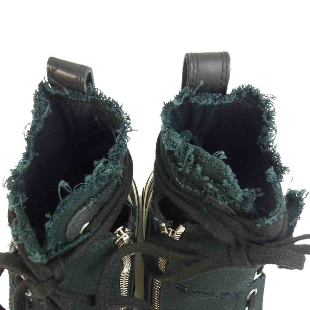 Yohji Yamamoto ヨウジヤマモト YX-E01-090-B Y‘s ワイズ  × xVessel HIGH-CUT SNEAKERS レイヤード ロウ トップ スニーカー ブラック系 24cm【新古品】【未使用】【中古】