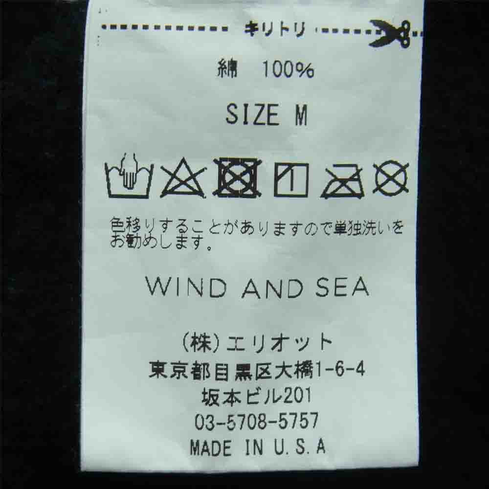 HYSTERIC GLAMOUR ヒステリックグラマー 20AW WDS-HYS-02 × WIND AND SEA ウィンダンシー HOODIE フーディー パーカー ブラック系 M【中古】
