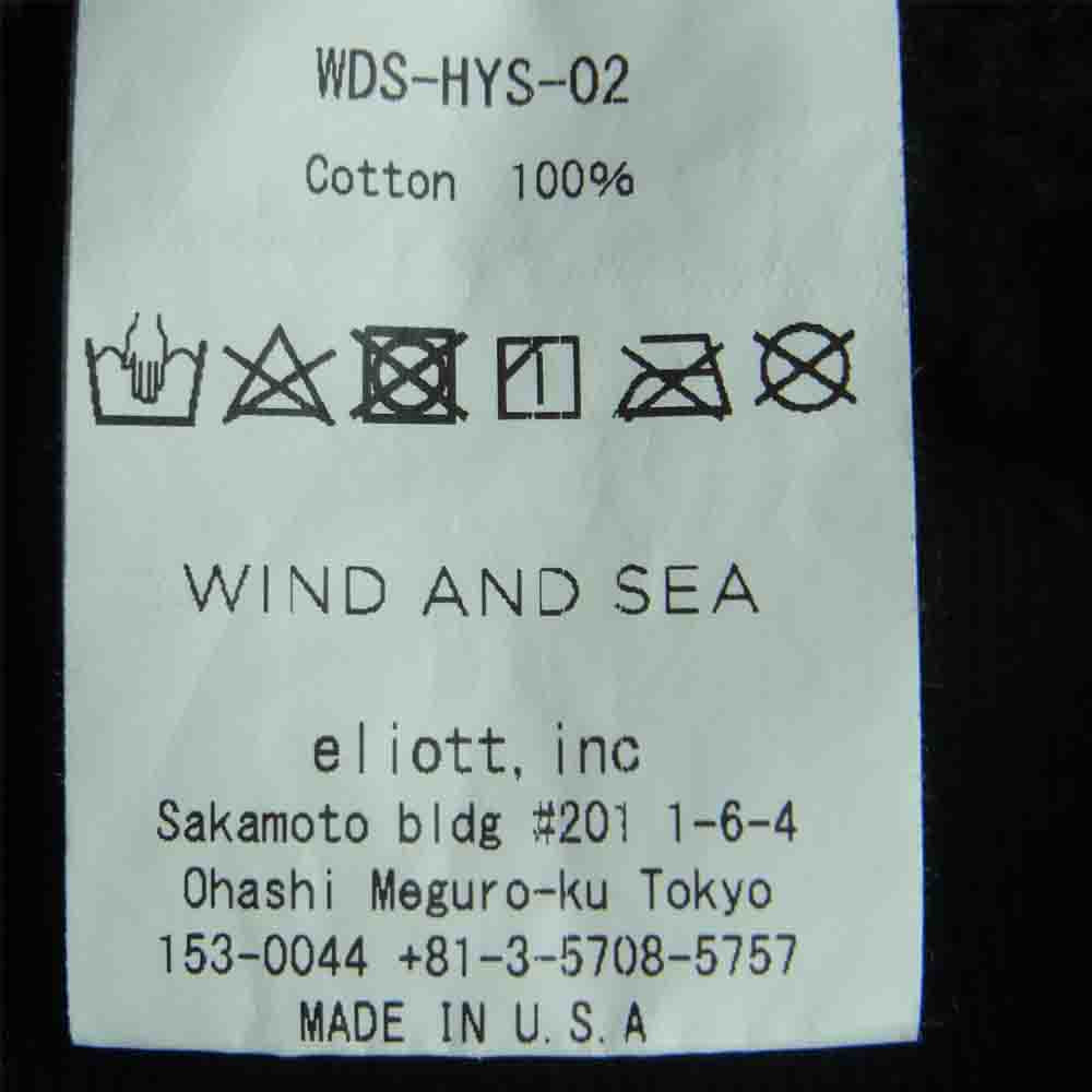 HYSTERIC GLAMOUR ヒステリックグラマー 20AW WDS-HYS-02 × WIND AND SEA ウィンダンシー HOODIE フーディー パーカー ブラック系 M【中古】