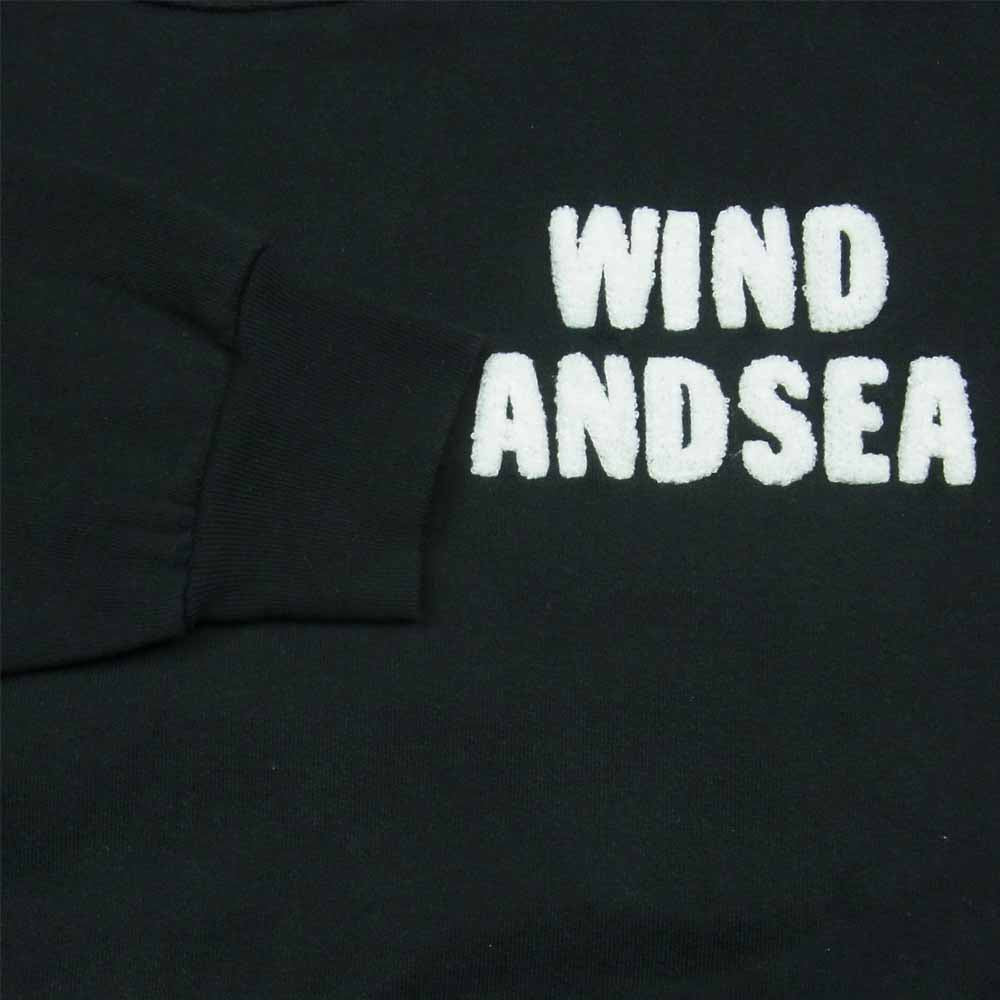 HYSTERIC GLAMOUR ヒステリックグラマー 20AW WDS-HYS-02 × WIND AND SEA ウィンダンシー HOODIE フーディー パーカー ブラック系 M【中古】
