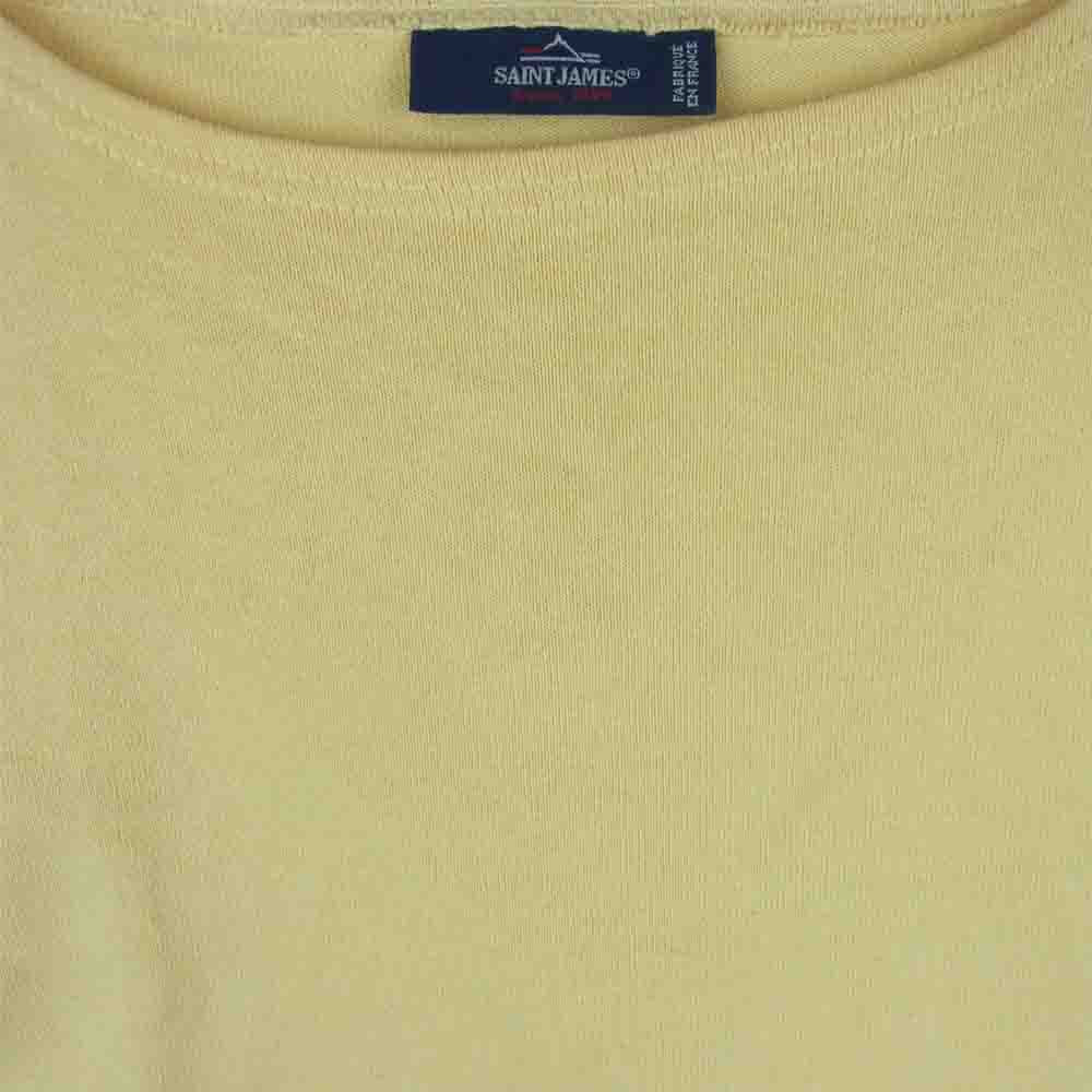 SAINT JAMES セントジェームス GUILDO L/S BASQUE SHIRTS ギルド ウエッソン バスク シャツ カットソー イエロー系 36 3【中古】