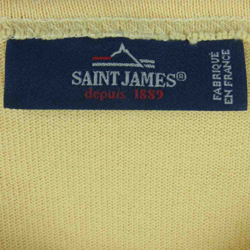 SAINT JAMES セントジェームス GUILDO L/S BASQUE SHIRTS ギルド ウエッソン バスク シャツ カットソー イエロー系 36 3【中古】