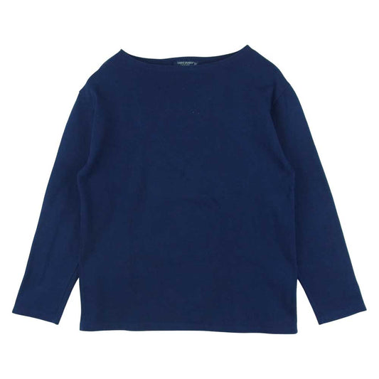 SAINT JAMES セントジェームス GUILDO L/S BASQUE SHIRTS ギルド ウエッソン バスク シャツ カットソー ネイビー系 36 3【中古】