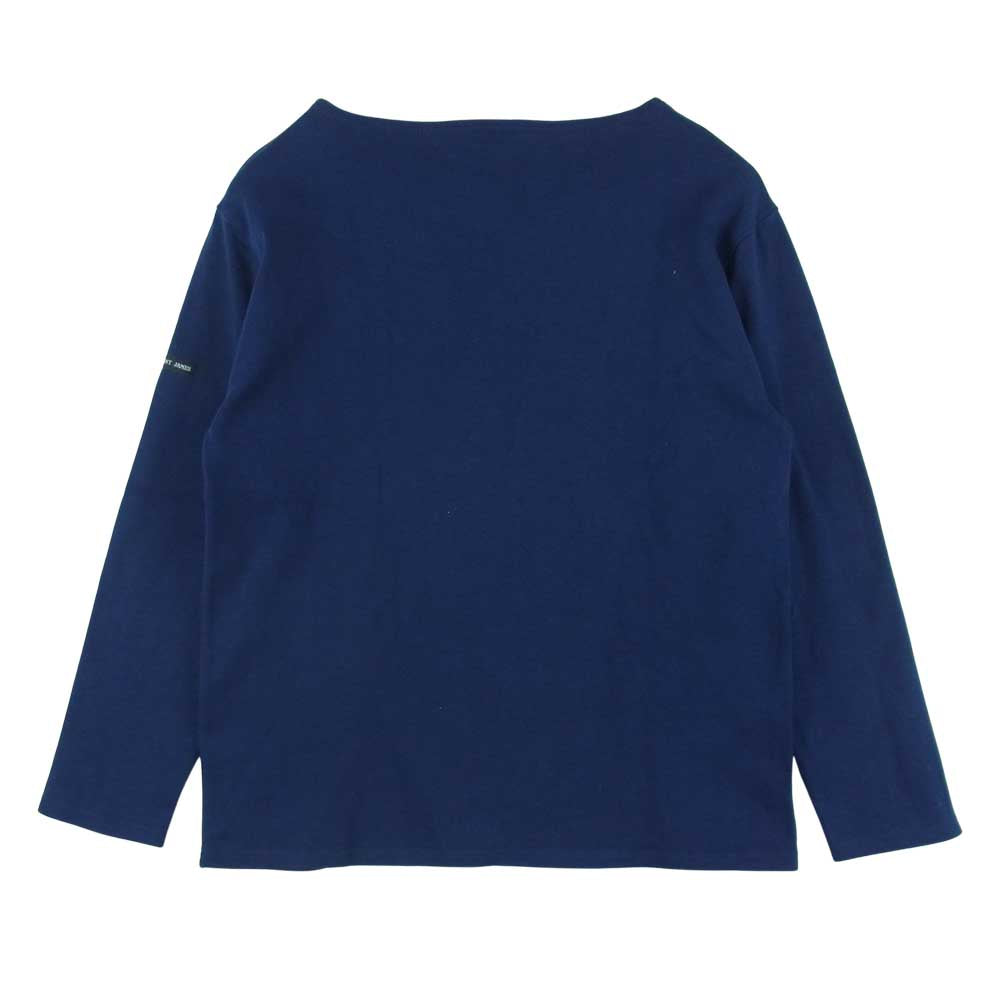 SAINT JAMES セントジェームス GUILDO L/S BASQUE SHIRTS ギルド ウエッソン バスク シャツ カットソー ネイビー系 36 3【中古】