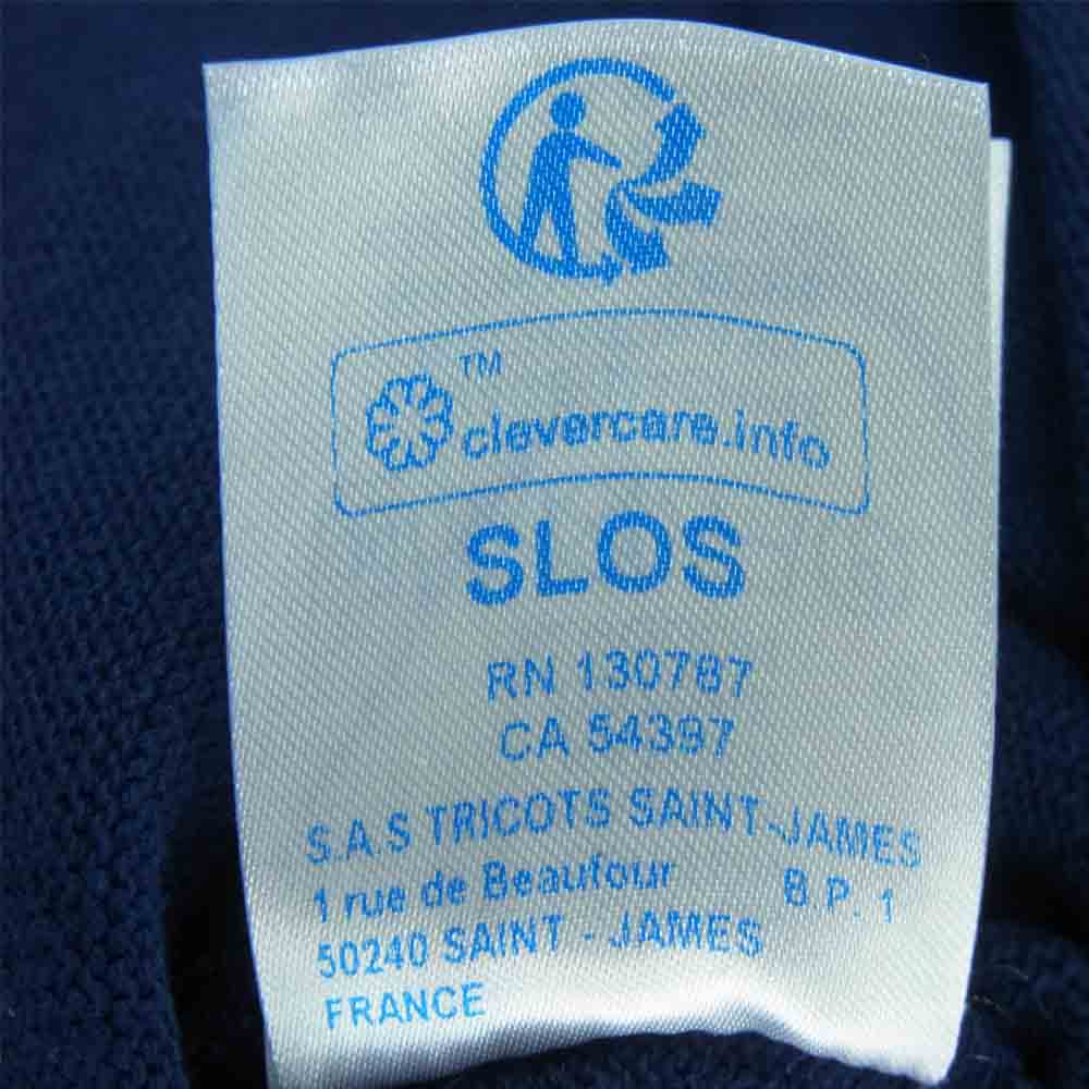 SAINT JAMES セントジェームス GUILDO L/S BASQUE SHIRTS ギルド ウエッソン バスク シャツ カットソー ネイビー系 36 3【中古】
