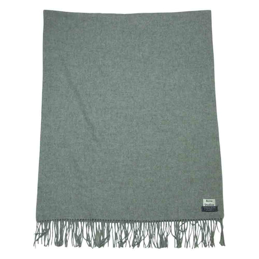 ACNE STUDIOS アクネストゥディオズ VIRGIN WOOL ヴァージンウール 大判ストール マフラー グレー系【中古】