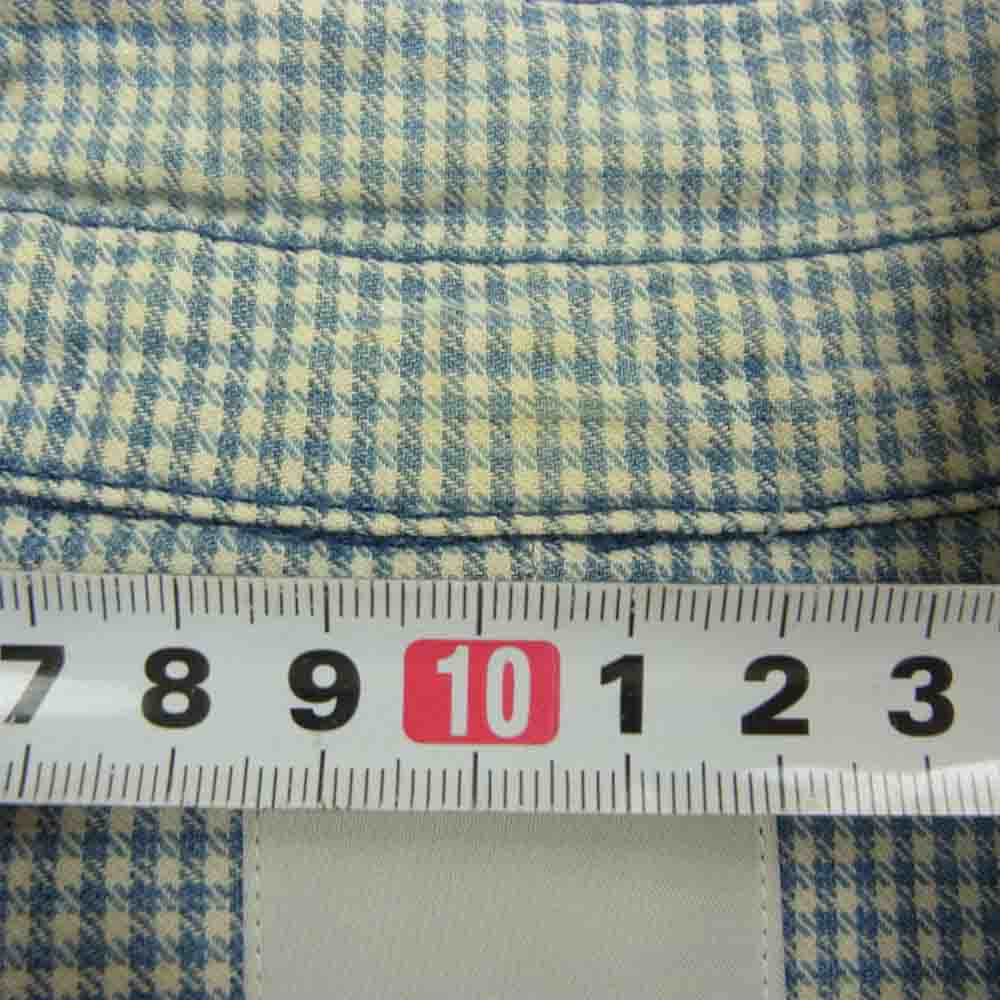 VISVIM ビズビム 14SS 0114105011021 LONG RIDER INDIGO CHECK SHIRT L/S. ロング ライダー インディゴ チェック 長袖 シャツ ブルー系 S【中古】
