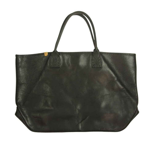 VISVIM ビズビム 15AW 0115203003063 VEGGIE HOMER TOTE L レザー トート バッグ ブラック系【中古】