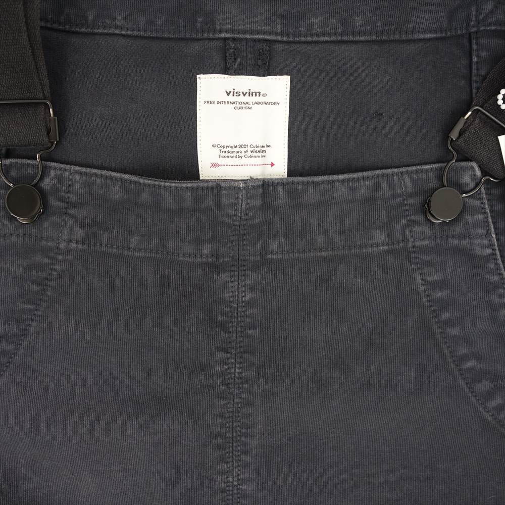 VISVIM ビズビム 22SS 0122105008012 OVERALLS G.CORDS ユーズド加工 オーバーオール チャコール系 3【中古】