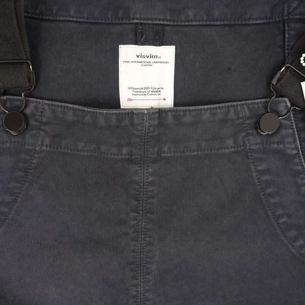VISVIM ビズビム 22SS 0122105008012 OVERALLS G.CORDS ユーズド加工 オーバーオール チャコール系 3【中古】