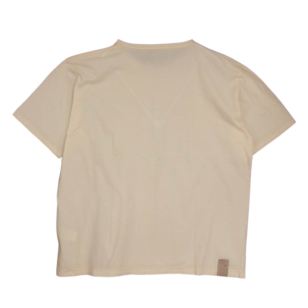 PORTER CLASSIC ポータークラシック HAND WORK CLASSIC T-SHIRT TICKET TAG DRIVE IN THEATER プリント Tシャツ オフホワイト系 XL【中古】