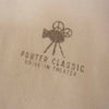PORTER CLASSIC ポータークラシック HAND WORK CLASSIC T-SHIRT TICKET TAG DRIVE IN THEATER プリント Tシャツ オフホワイト系 XL【中古】