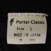 PORTER CLASSIC ポータークラシック 銀座・金沢 限定 HAND BORDER T-SHIRT ハンドボーダー Tシャツ ブラック系 L【中古】