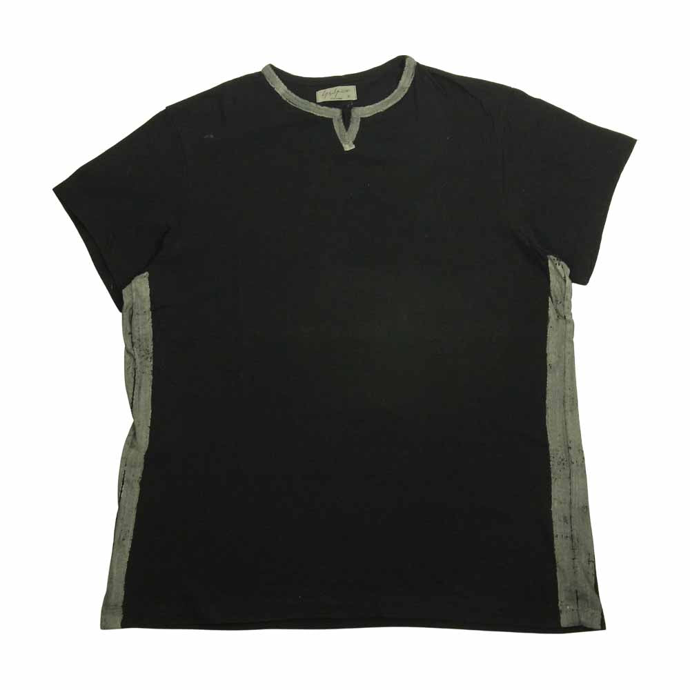 Yohji Yamamoto ヨウジヤマモト POUR HOMME プールオム 17SS HD-T17-093 プリント加工 カットソー ブラック系 3【中古】