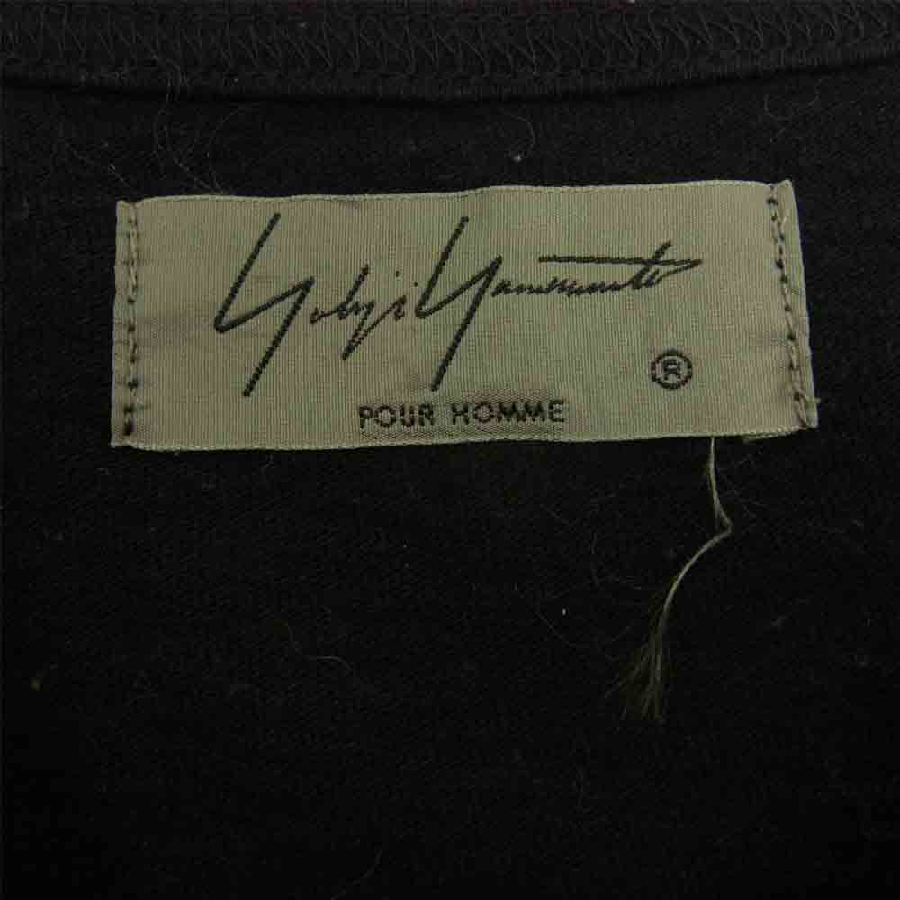 Yohji Yamamoto ヨウジヤマモト POUR HOMME プールオム 17SS HD-T17-093 プリント加工 カットソー ブラック系 3【中古】