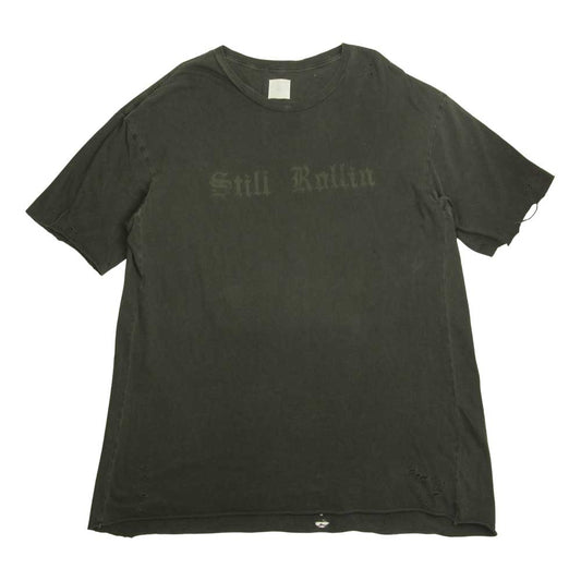 アルケミスト 20SS 国内正規品 still rollin short sleeve t-shirt ダメージ加工 Tシャツ グレー系 XL【中古】