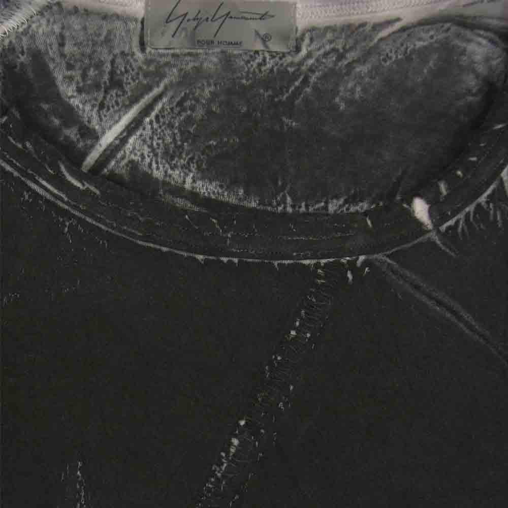 Yohji Yamamoto ヨウジヤマモト POUR HOMME プールオム 19SS HH-T18-081 顔料加工 カットソー ブラック系 3【中古】