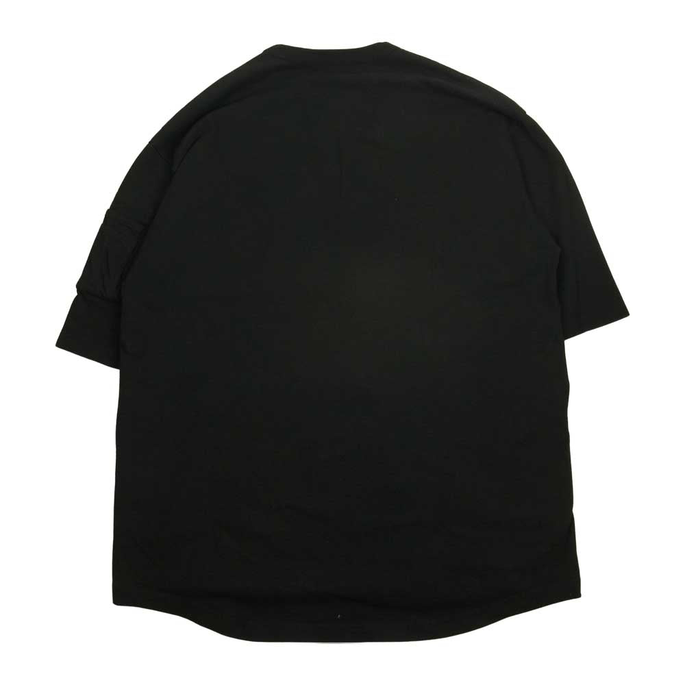 UNDERCOVER アンダーカバー 21AW UC2A4803-1 度詰アーミー BIG TEE 袖ジップ ビッグ Tシャツ ブラック系 4【中古】