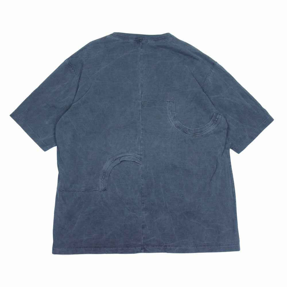 UNDERCOVER アンダーカバー 22SS UI1B4805-2 UNDERCOVERISM UI1B4805-2 CHAR 後カスタムハギTEE ピグメント加工 Tシャツ チャコール系 5【中古】