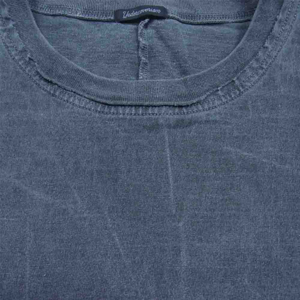 UNDERCOVER アンダーカバー 22SS UI1B4805-2 UNDERCOVERISM UI1B4805-2 CHAR 後カスタムハギTEE ピグメント加工 Tシャツ チャコール系 5【中古】