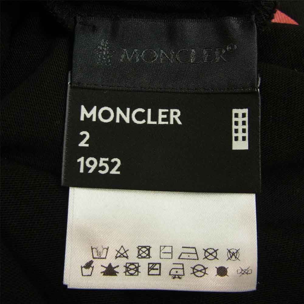 MONCLER モンクレール GENIUS ジーニアス モンクレールジャパンタグ 20SS AWAKE MAGLIA T-SHIRT アウェイク Tシャツ ブラック系 XXL【中古】