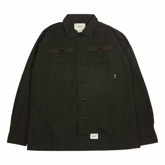 WTAPS ダブルタップス 20SS 201BRDT-SHM02 BUDS LS/SHIRT.COTTON. RIPSTOP ブラック系 2【中古】