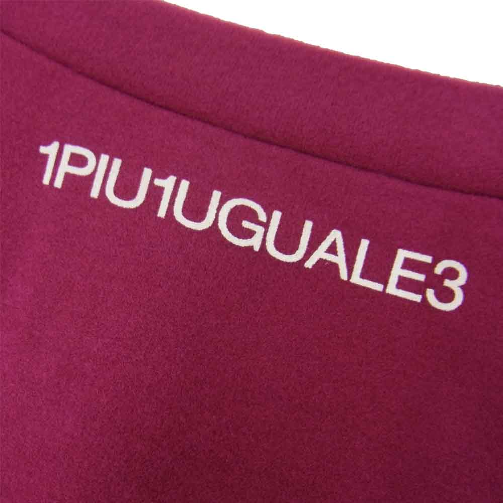 1piu1uguale3 ウノピュウノウグァーレトレ MRT039 CREW-NECK L/S クルーネック 長袖 Tシャツ ピンク系 44【美品】【中古】