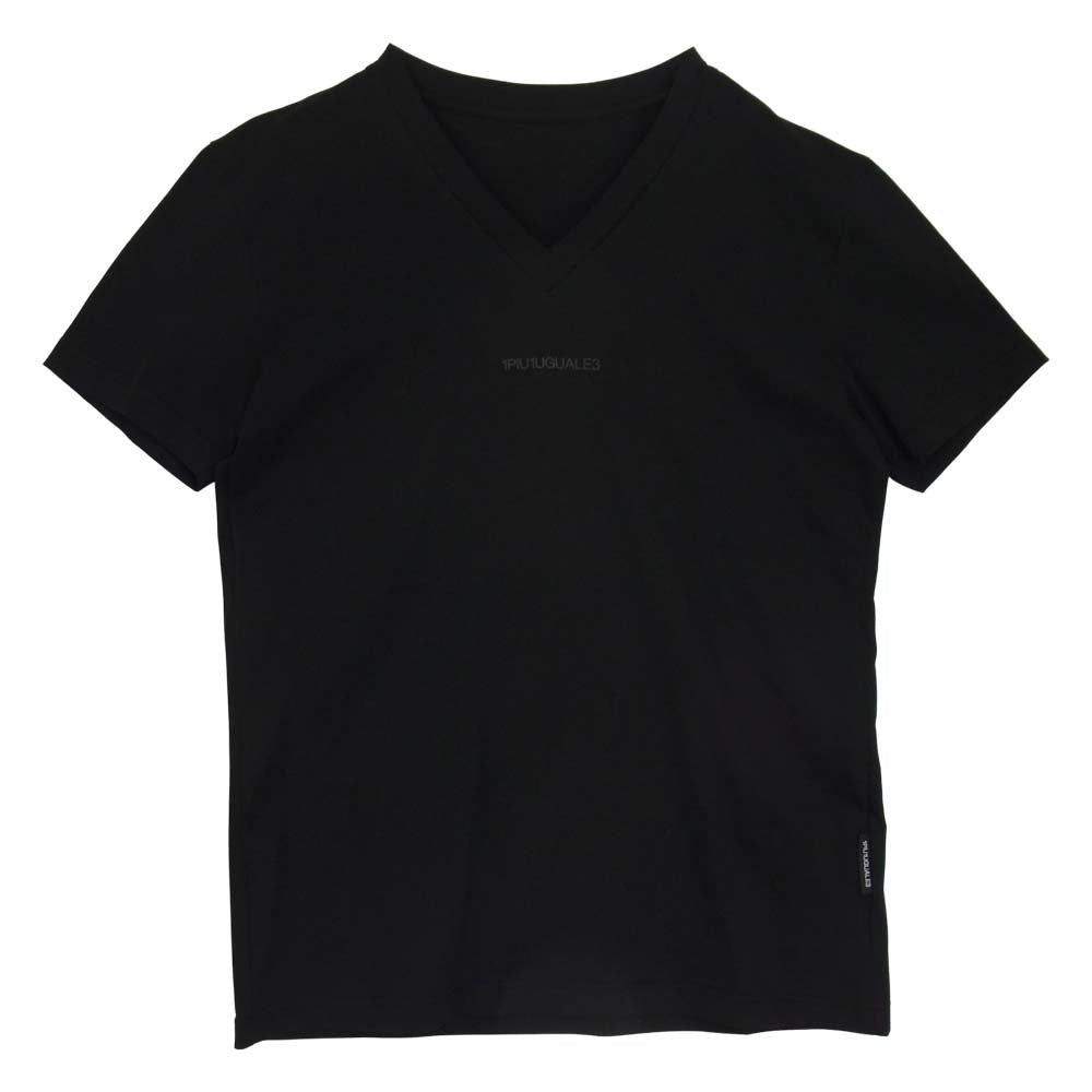 1piu1uguale3 ウノピュウノウグァーレトレ MRT273  V-NECK Vネック 半袖 Tシャツ ブラック系 Ⅵ【美品】【中古】