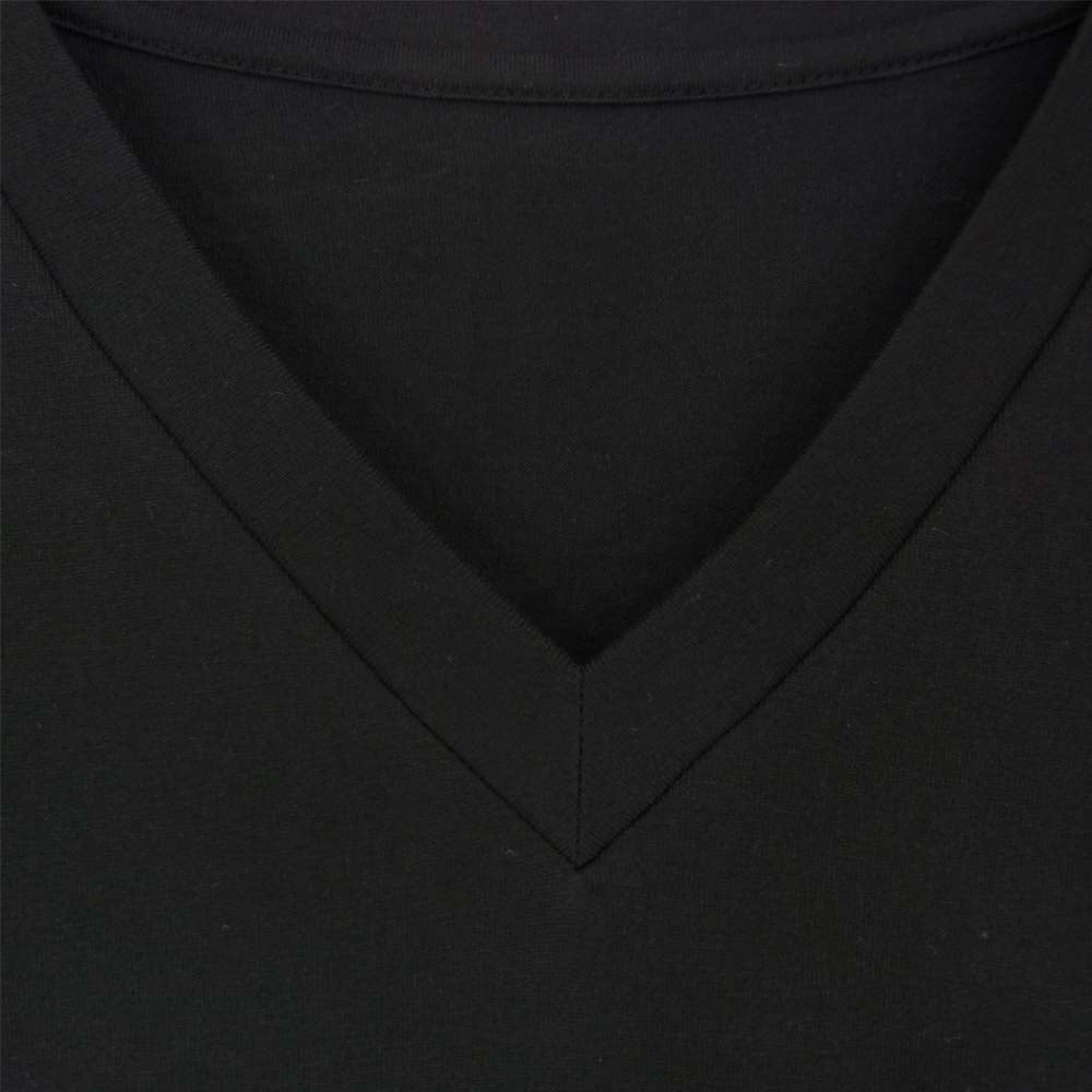 1piu1uguale3 ウノピュウノウグァーレトレ MRT273  V-NECK Vネック 半袖 Tシャツ ブラック系 Ⅵ【美品】【中古】