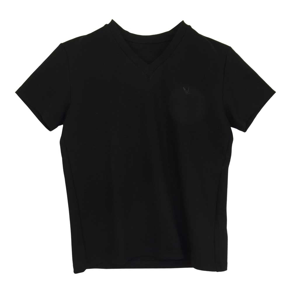 1piu1uguale3 ウノピュウノウグァーレトレ MRT245 KAPPA V-NECK T カッパ Vネック 半袖 Tシャツ ブラック系 Ⅶ【美品】【中古】