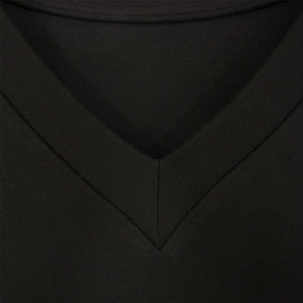 1piu1uguale3 ウノピュウノウグァーレトレ MRT245 KAPPA V-NECK T カッパ Vネック 半袖 Tシャツ ブラック系 Ⅶ【美品】【中古】