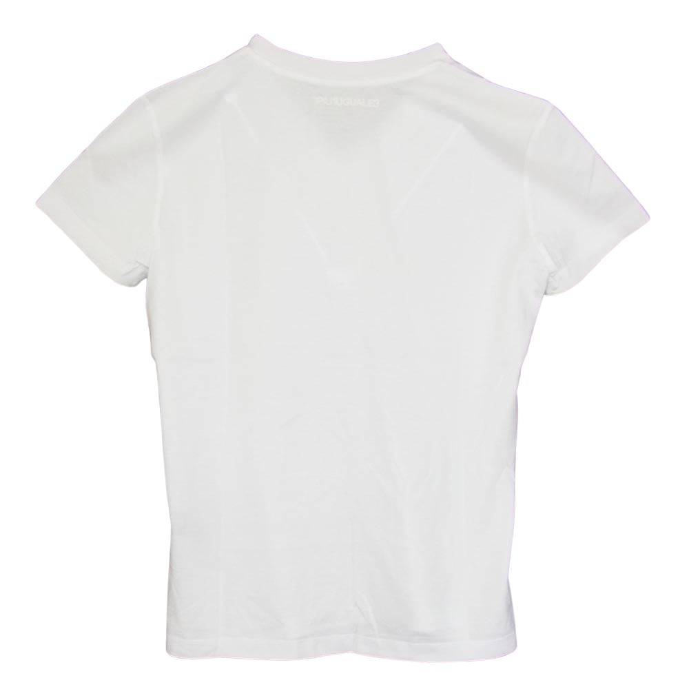 1piu1uguale3 ウノピュウノウグァーレトレ MRT240 S/S V-NECK T-SH CUT SEW Vネック 半袖 Tシャツ ホワイト系 Ⅳ【美品】【中古】