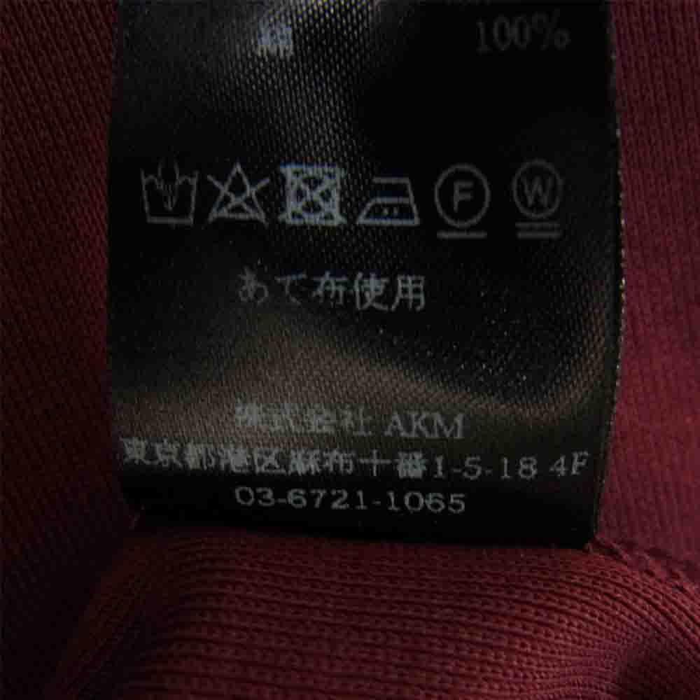 1piu1uguale3 ウノピュウノウグァーレトレ MRT174 DUAL WARM JERSEY L/S V-NECK デュアルウォームベア 天竺 Vネック 長袖 Tシャツ エンジ系 Ⅶ【美品】【中古】