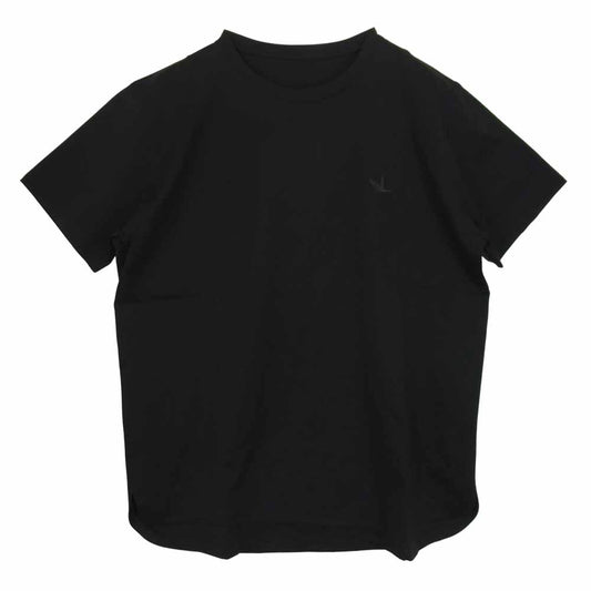 1piu1uguale3 ウノピュウノウグァーレトレ MRT228 ROUND BIG CREW ラウンド ビッグ クルーネック Tシャツ ブラック系 V【美品】【中古】