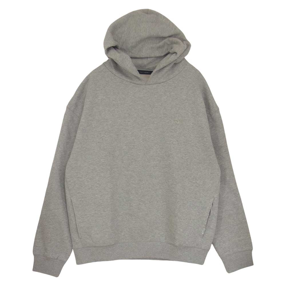 1piu1uguale3 ウノピュウノウグァーレトレ MRB500 COT269 BIG LOGO PARKA ビッグ ロゴパーカー グレー系 Ⅵ【美品】【中古】
