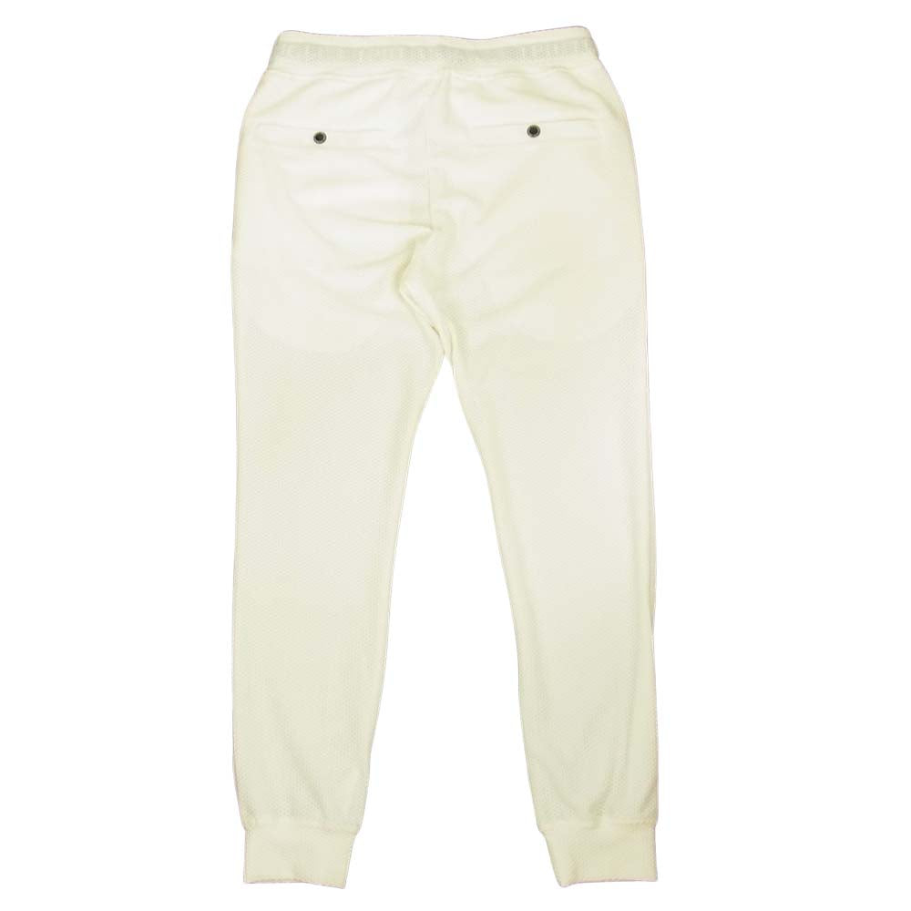 1piu1uguale3 ウノピュウノウグァーレトレ TM102 名古屋店限定 113 SPORT TECHNICAL MESH SOLID RIB メッシュ リブ パンツ ホワイト系 4【美品】【中古】