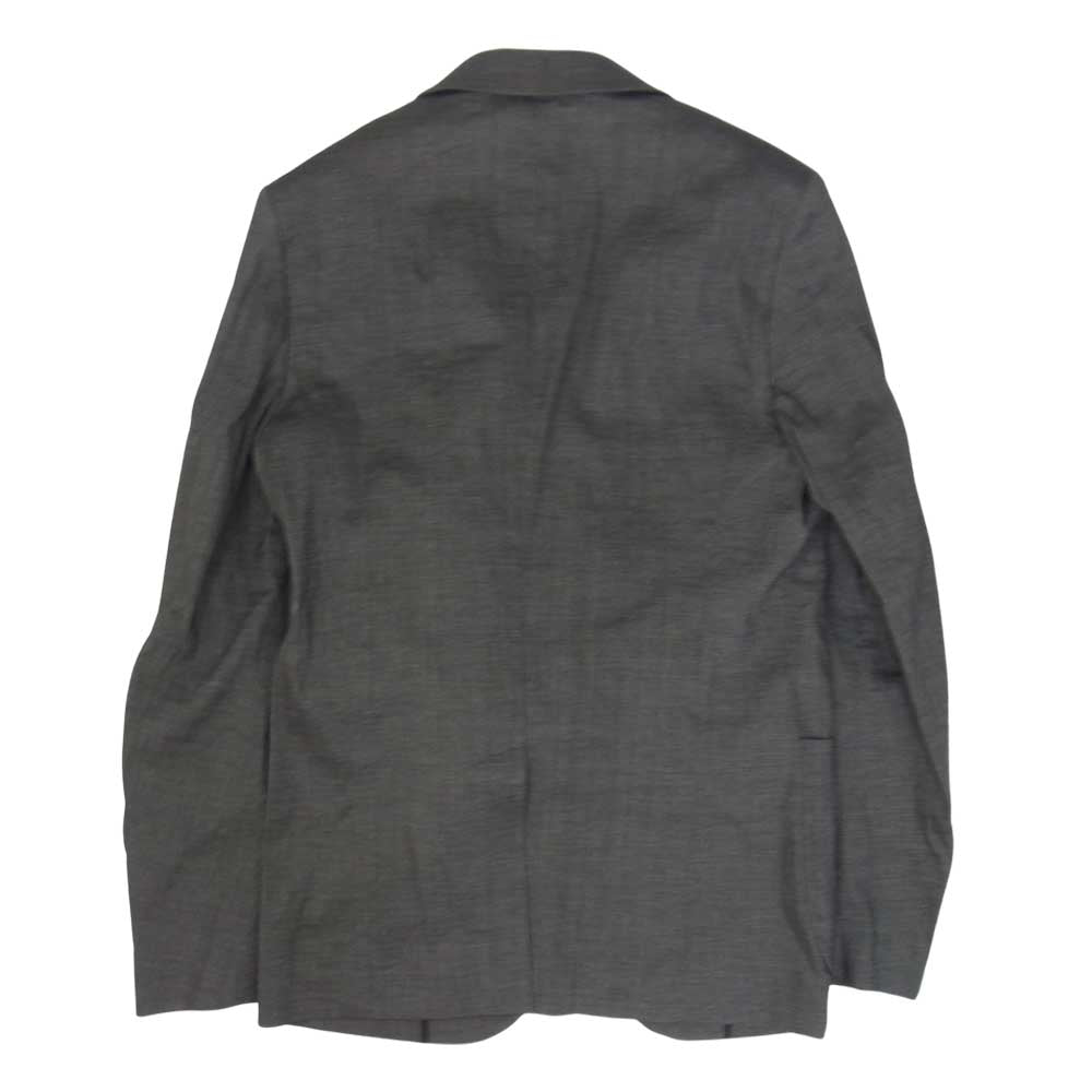 1piu1uguale3 ウノピュウノウグァーレトレ MRB417 NEW TRAVEL JACKET STRETCH COTTON LINEN ストレッチ 2B 旅 テーラード ジャケット グレー系 V【美品】【中古】