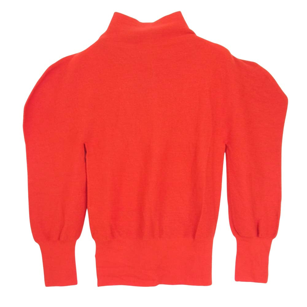 ISSEY MIYAKE イッセイミヤケ 132.5 IL03KN732 FLAT RIB KNIT フラット リブ ハイネック ニット レッド レッド系 2【中古】
