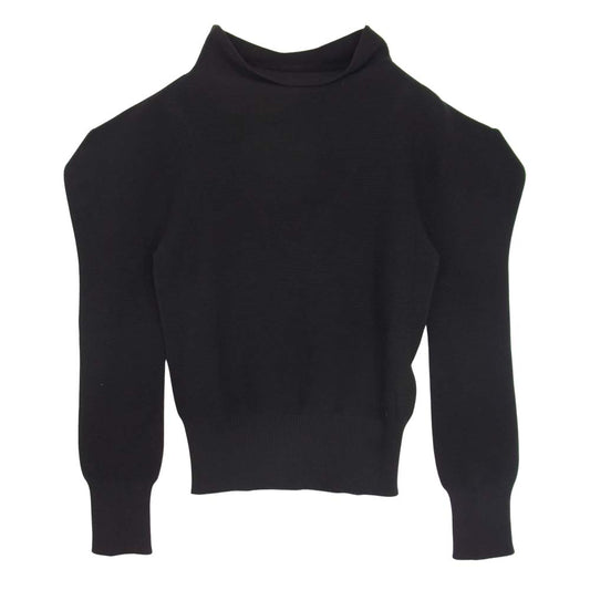 ISSEY MIYAKE イッセイミヤケ 132.5 IL03KN711 FLAT RIB KNIT フラット リブ ハイネック ニット ブラック ブラック系 2【中古】