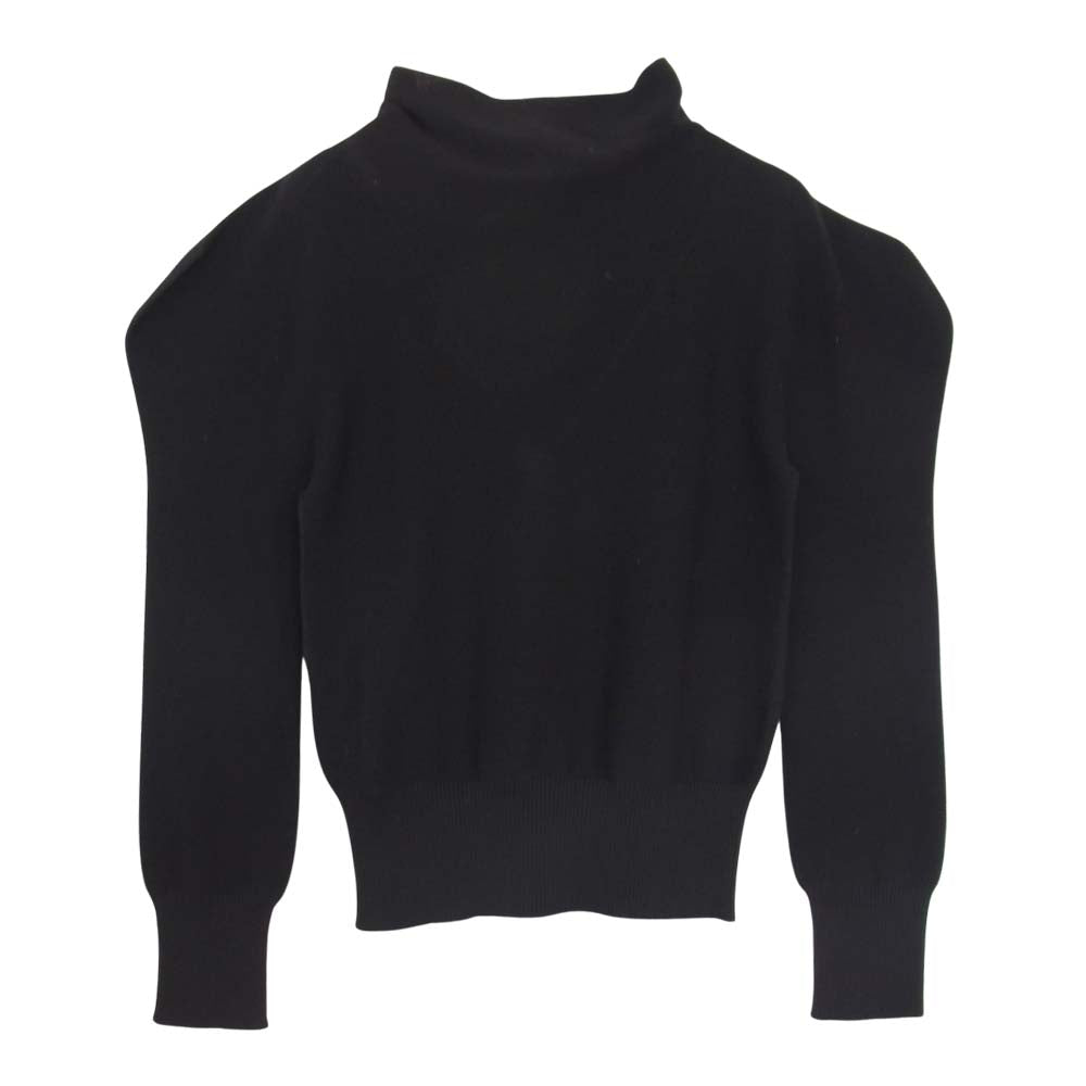 ISSEY MIYAKE イッセイミヤケ 132.5 IL03KN711 FLAT RIB KNIT フラット リブ ハイネック ニット ブラック ブラック系 2【中古】