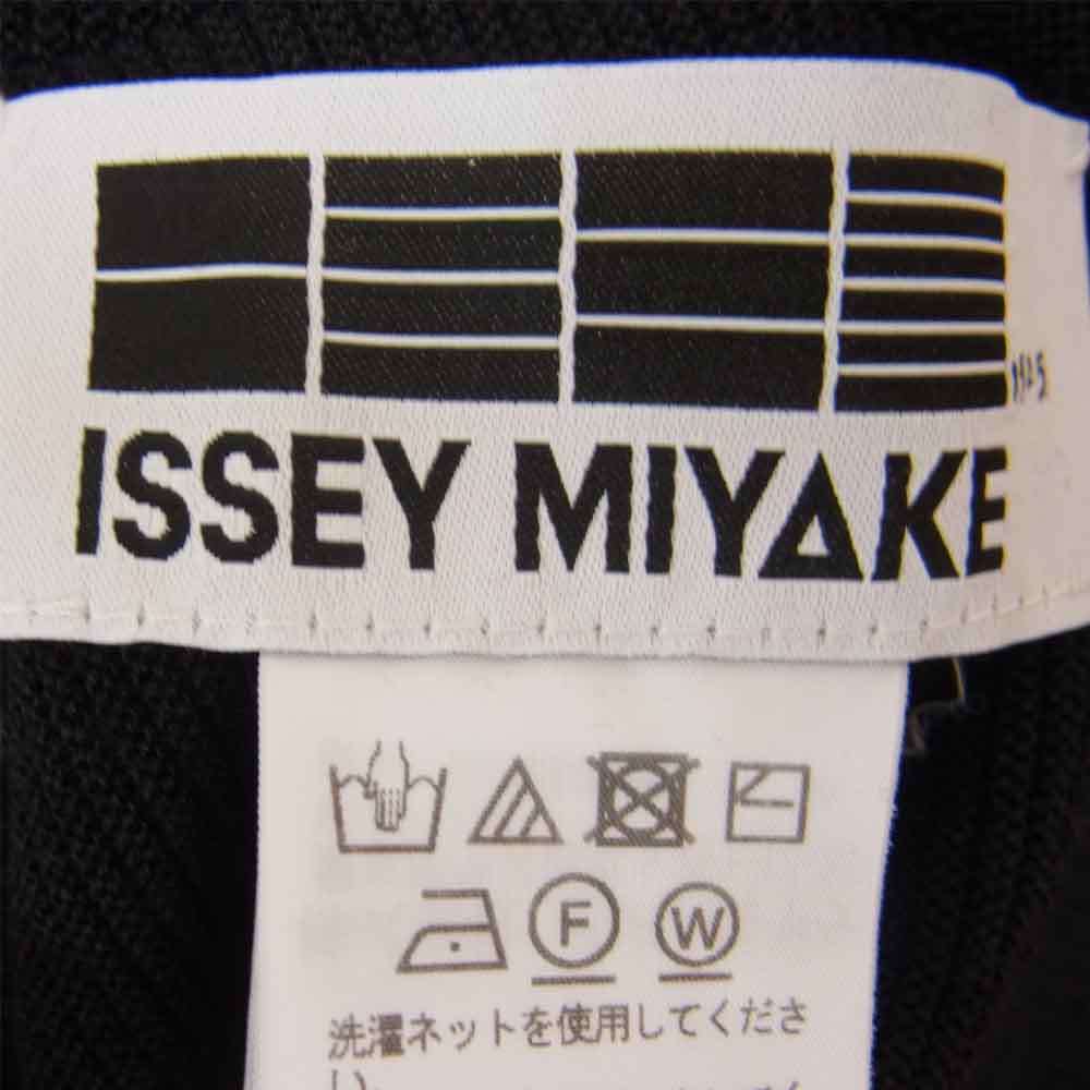 ISSEY MIYAKE イッセイミヤケ 132.5 IL03KN711 FLAT RIB KNIT フラット リブ ハイネック ニット ブラック ブラック系 2【中古】