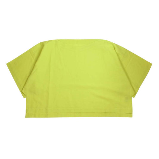 ISSEY MIYAKE イッセイミヤケ 132.5 IL01FJ351 ボックスシルエット 半袖 ワイド ブラウス イエロー系 3【中古】