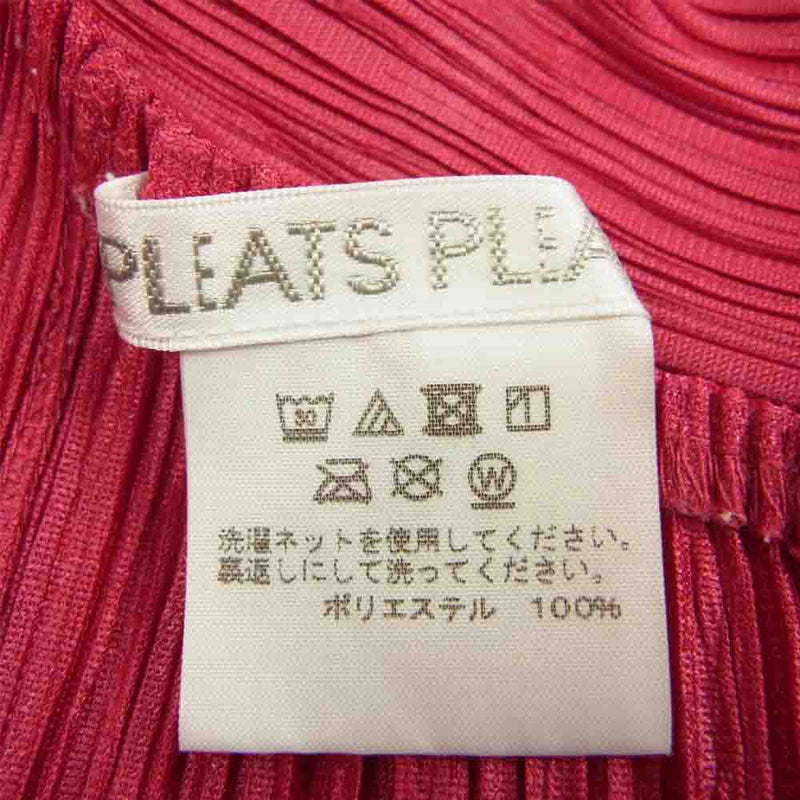 PLEATS PLEASE プリーツプリーズ イッセイミヤケ PP91-JK551 プリーツ加工 フレア 半袖 カットソー ピンク系 3【中古】