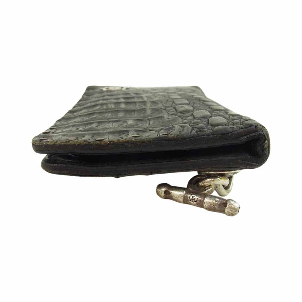 STARLIN GEAR スターリンギア 100year wallet クロコ レザー ウォレット ブラック系【中古】