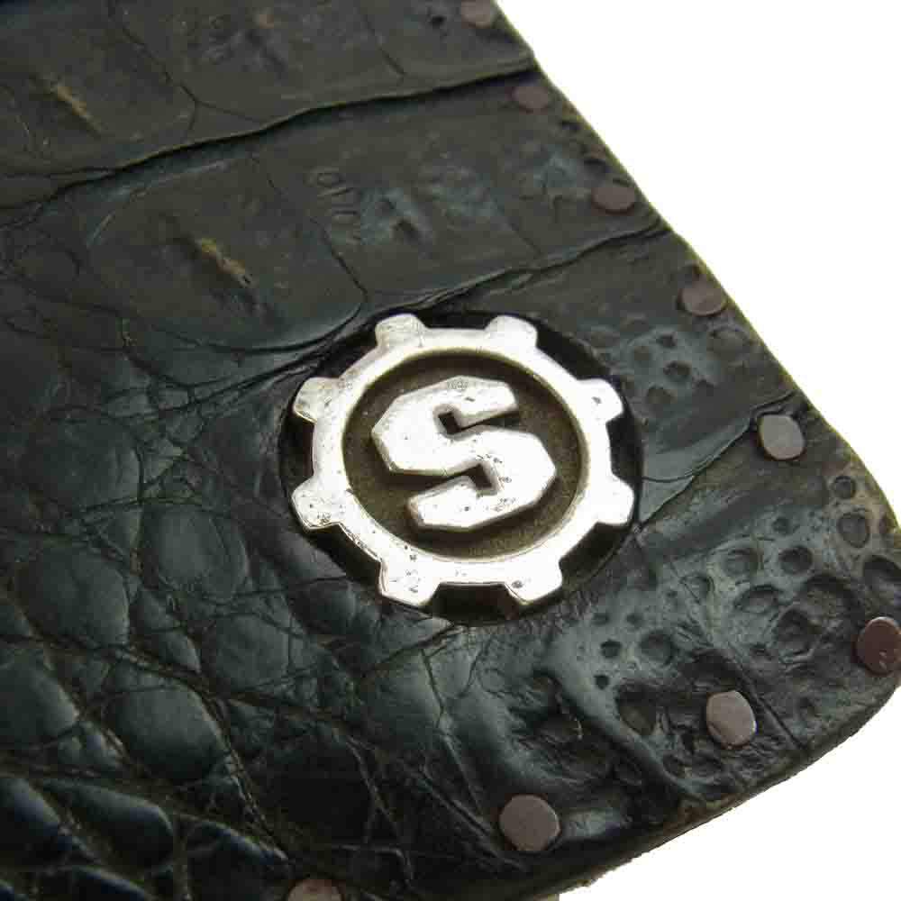 スターリンギア 財布 100year wallet クロコ レザー【中古】 STARLIN GEAR スターリンギア 100year wallet クロコ レザー