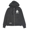 CHROME HEARTS クロムハーツ（原本無） 国内正規品 ダガージップ クロス プリント パーカー ダークグレー系 S【中古】