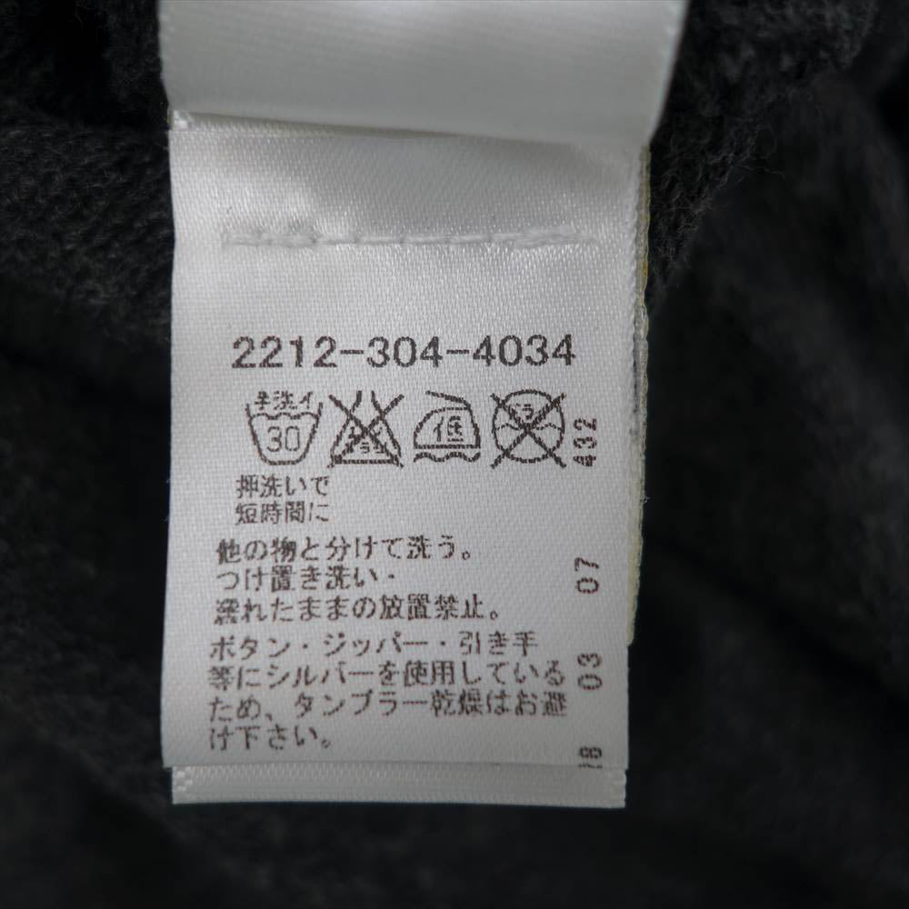 CHROME HEARTS クロムハーツ（原本無） 国内正規品 ダガージップ クロス プリント パーカー ダークグレー系 S【中古】